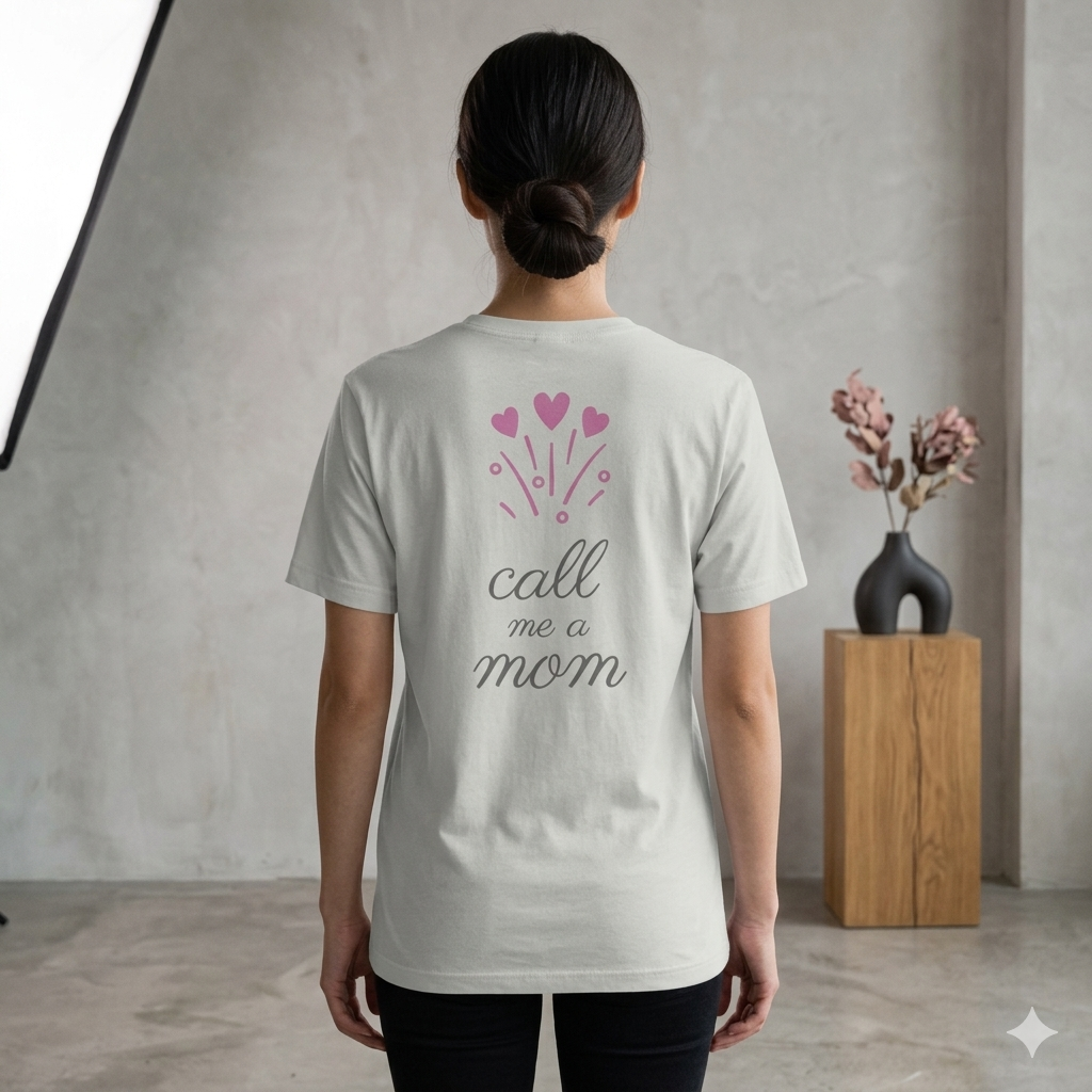 Moteriški 'Call Me a Mom' Marškinėliai