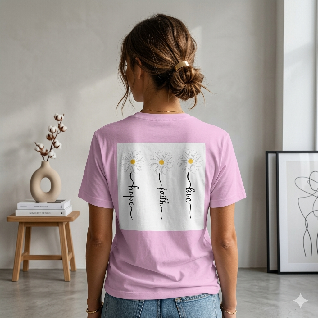 Unisex 'Hope Faith Love' Marškinėliai